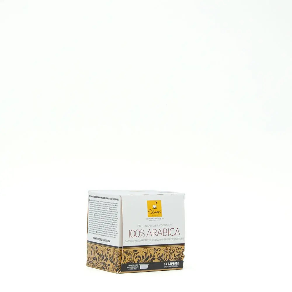 100% Arabica | A Modo Mio Compatible Capsules Filicori Zecchini Italia 100% Arabica | A Modo Mio Compatible Capsules Filicori Zecchini Italia