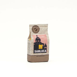 Caffè Sanluca Filtro Decaf | Caffè Macinato, dal profumo elegante e intenso, per un'esperienza unica e raffinata.